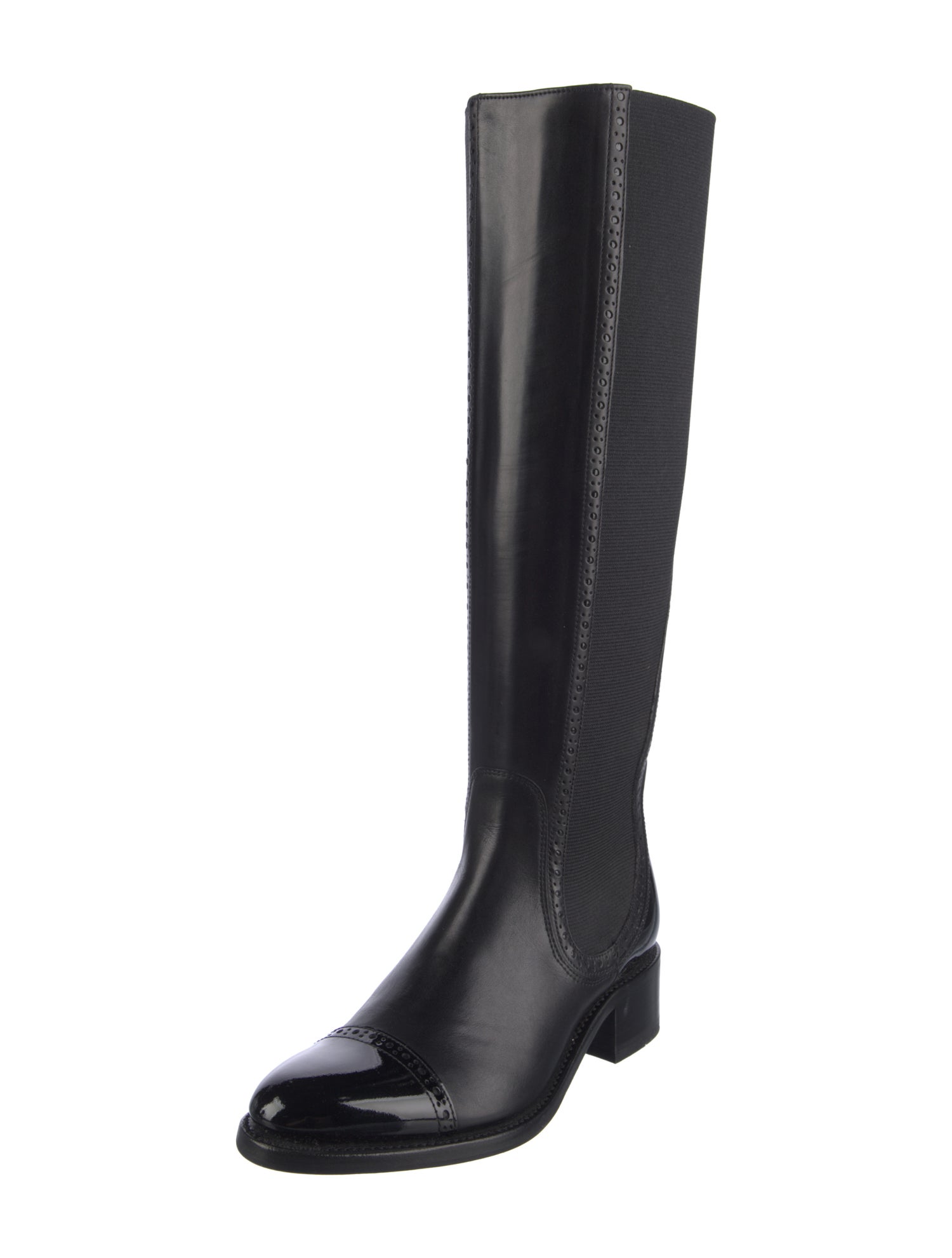 The Office of Angela Scott Leather Riding Boots