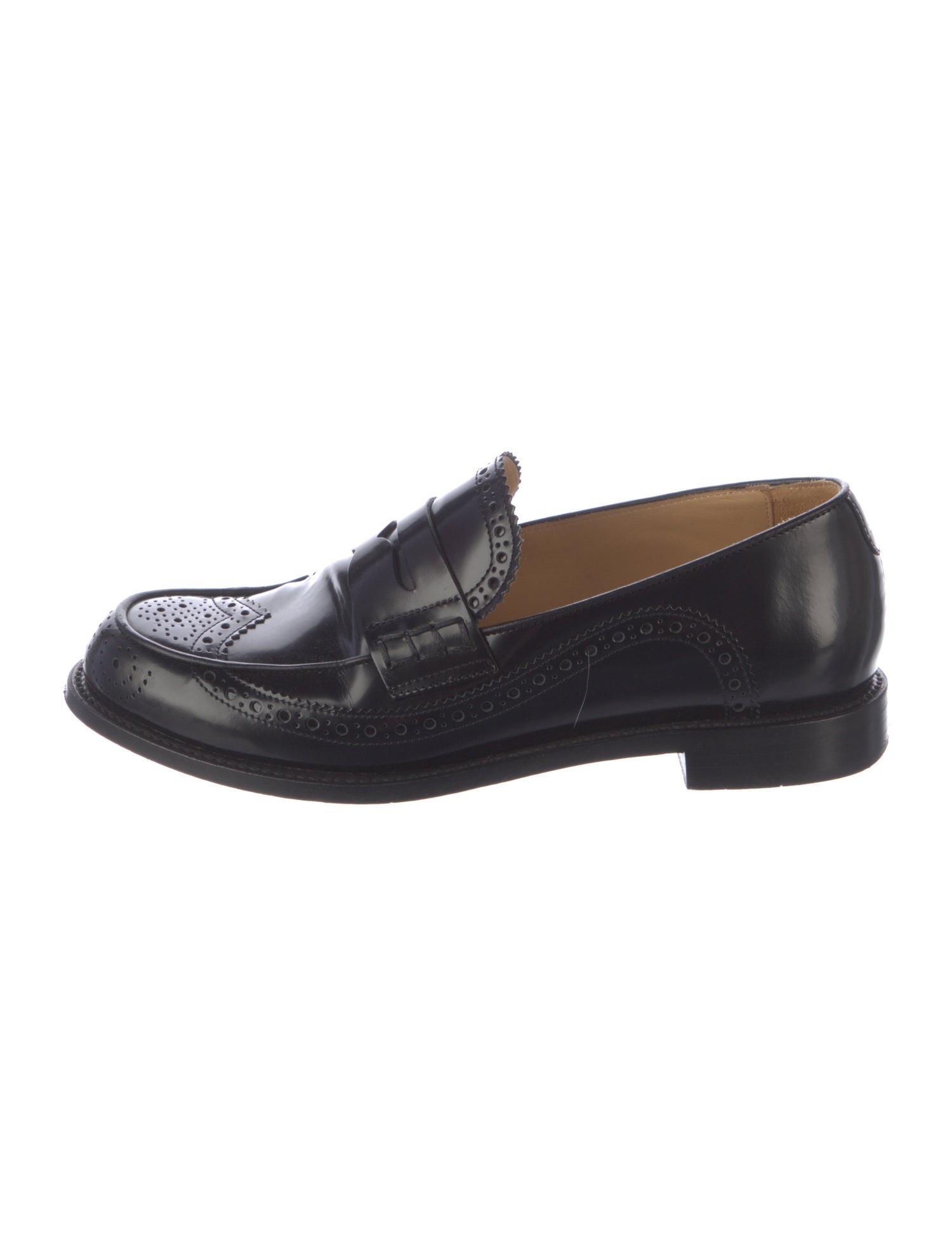 The Office of Angela Scott Leather Loafers