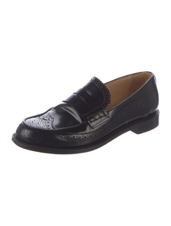 The Office of Angela Scott Leather Loafers