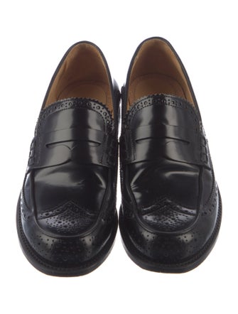 The Office of Angela Scott Leather Loafers