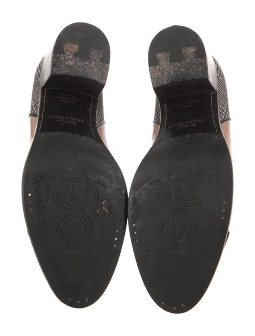 The Office of Angela Scott Patent Leather Houndstooth Print Pumps