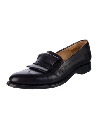 The Office of Angela Scott Leather Loafers