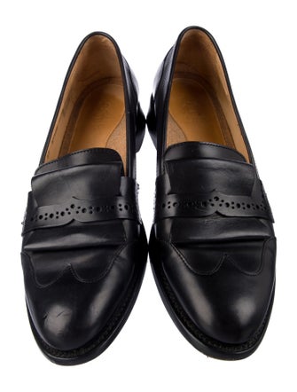 The Office of Angela Scott Leather Loafers