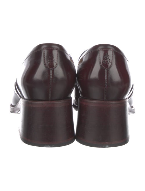 The Office of Angela Scott Leather Eyelet Trim Loafers