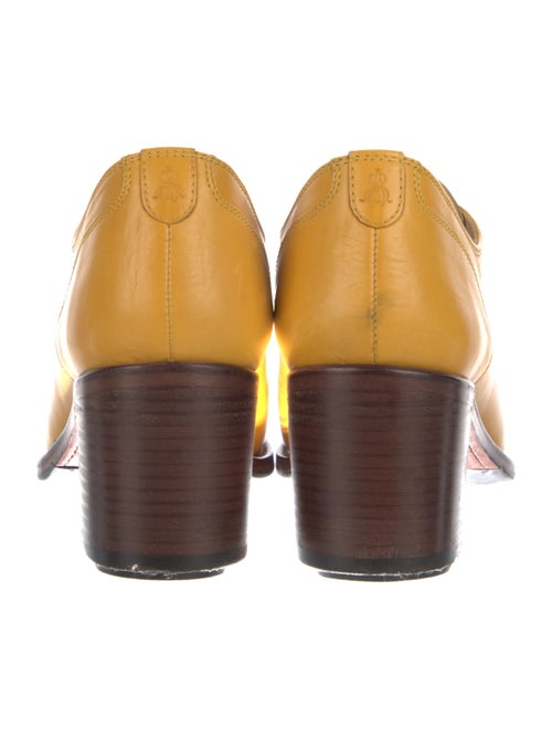 The Office of Angela Scott Leather Lasercut Accents Pumps