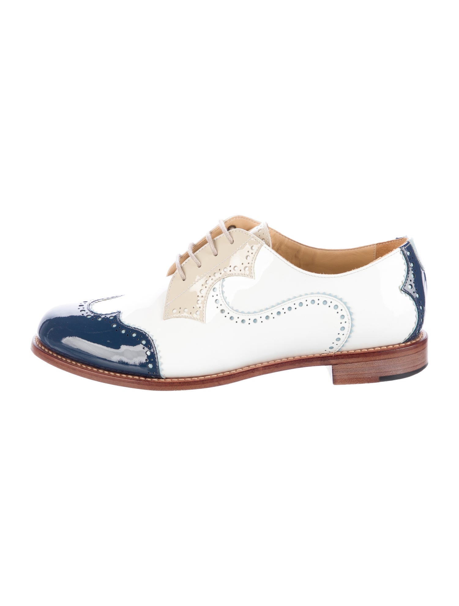 The Office of Angela Scott Patent Leather Oxfords