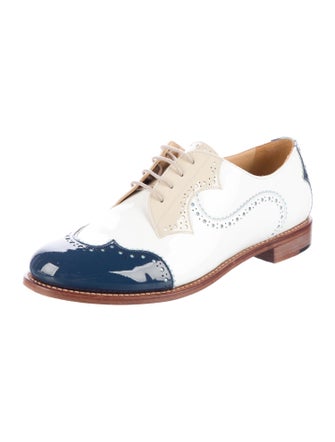 The Office of Angela Scott Patent Leather Oxfords