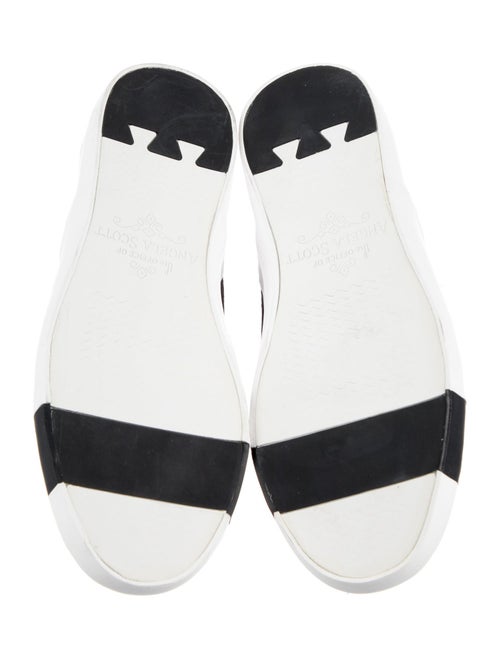 The Office of Angela Scott Canvas Colorblock Pattern Sneakers