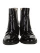 The Office of Angela Scott Patent Leather Lasercut Accents Chelsea Boots