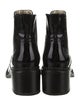 The Office of Angela Scott Patent Leather Lasercut Accents Chelsea Boots