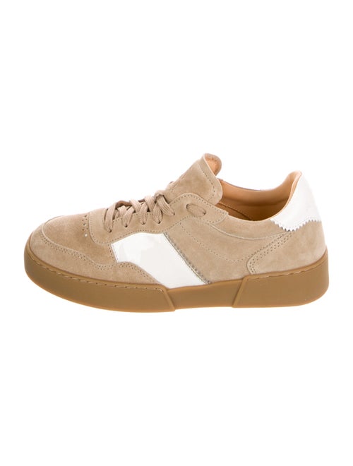 The Office of Angela Scott Suede Colorblock Pattern Sneakers