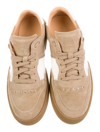 The Office of Angela Scott Suede Colorblock Pattern Sneakers