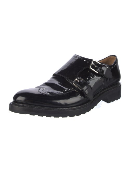 The Office of Angela Scott Patent Leather Studded Accents Oxfords