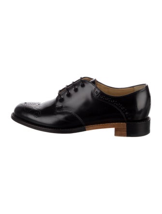 The Office of Angela Scott Leather Lasercut Accents Oxfords