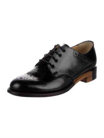 The Office of Angela Scott Leather Lasercut Accents Oxfords