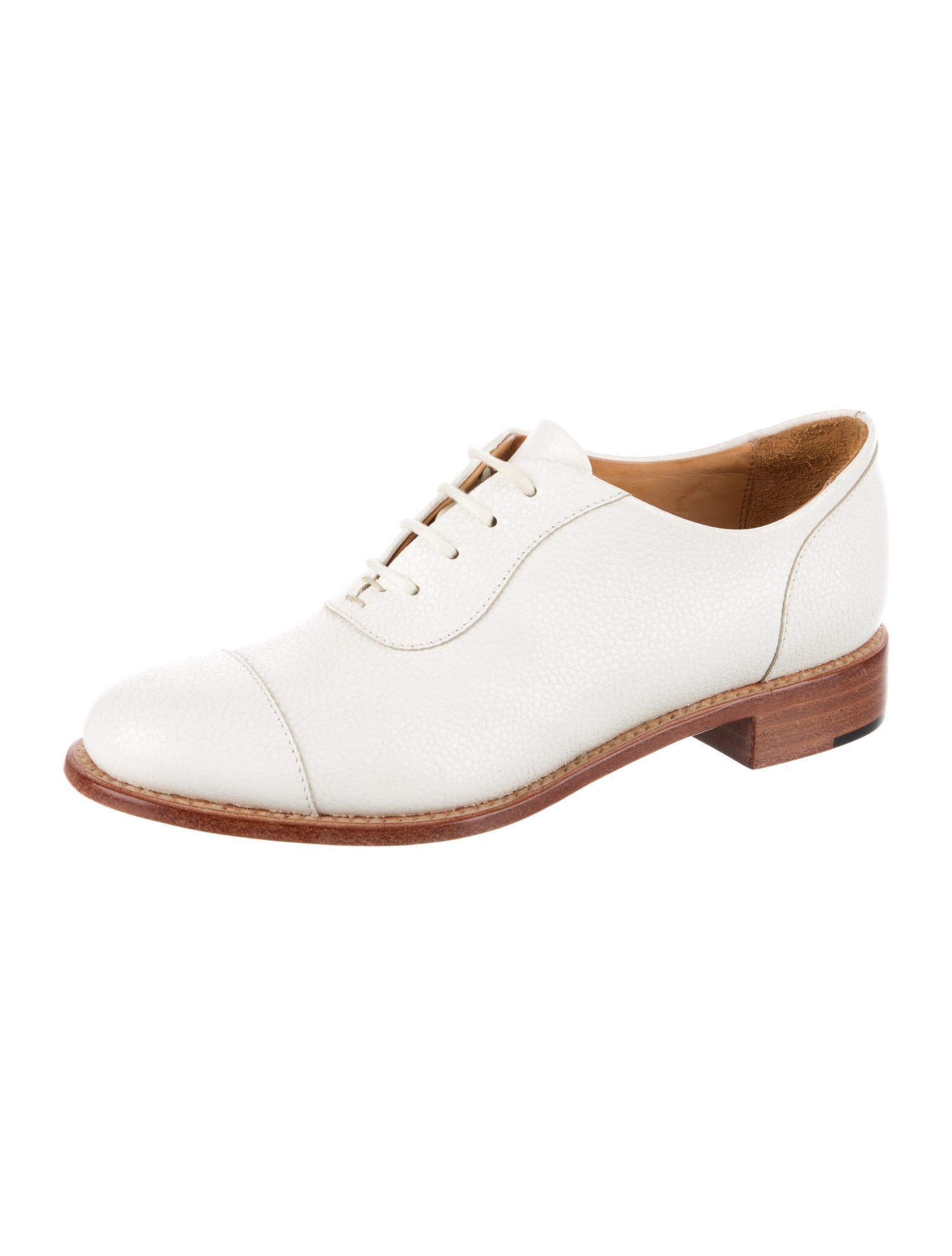 The Office of Angela Scott Leather Oxfords