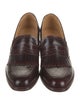 The Office of Angela Scott Leather Eyelet Trim Loafers