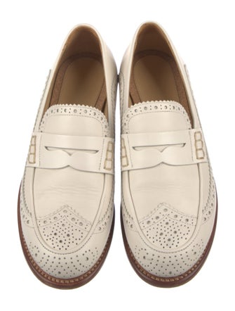 The Office of Angela Scott Leather Loafers