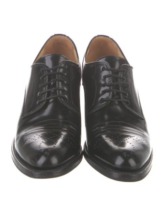 The Office of Angela Scott Leather Lasercut Accents Pumps