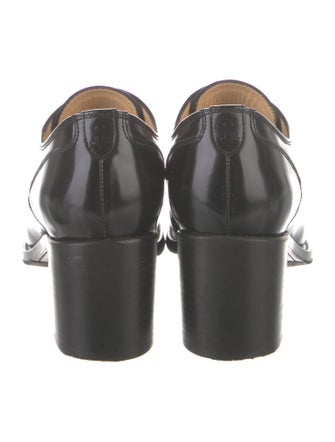 The Office of Angela Scott Leather Lasercut Accents Pumps