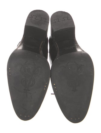 The Office of Angela Scott Leather Lasercut Accents Pumps