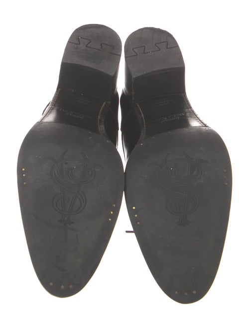 The Office of Angela Scott Leather Lasercut Accents Pumps