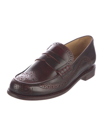 The Office of Angela Scott Leather Loafers