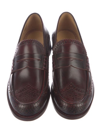 The Office of Angela Scott Leather Loafers