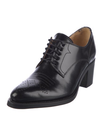 The Office of Angela Scott Leather Lace-Up Boots