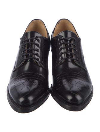 The Office of Angela Scott Leather Lace-Up Boots