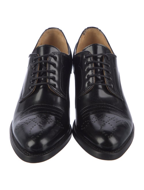 The Office of Angela Scott Leather Lace-Up Boots