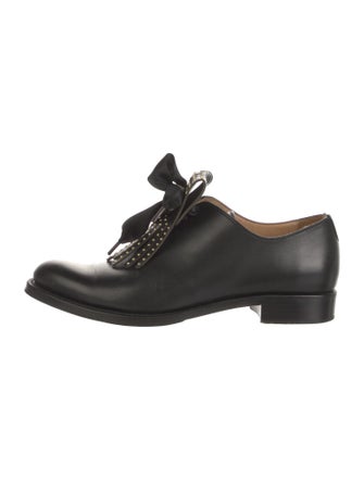 The Office of Angela Scott Leather Studded Accents Oxfords