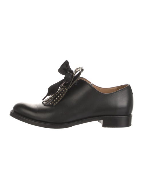 The Office of Angela Scott Leather Studded Accents Oxfords