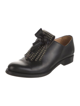 The Office of Angela Scott Leather Studded Accents Oxfords