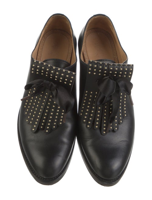The Office of Angela Scott Leather Studded Accents Oxfords