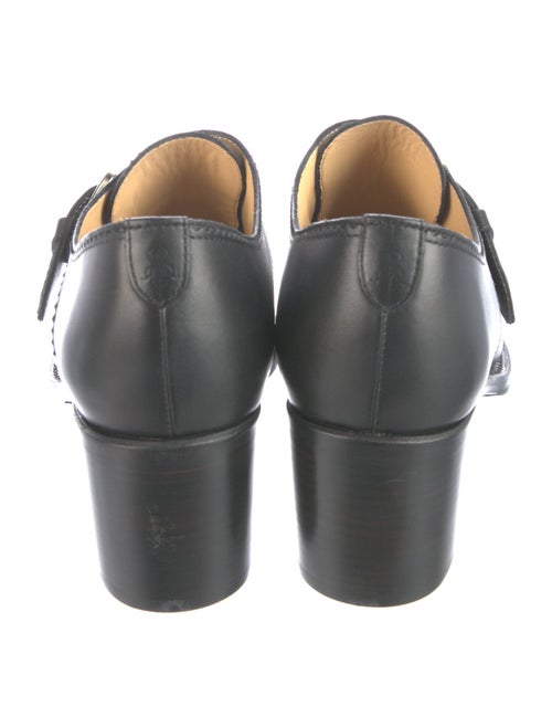 The Office of Angela Scott Leather Pumps