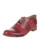 The Office of Angela Scott Patent Leather Striped Oxfords