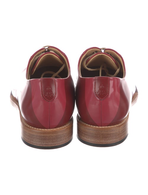 The Office of Angela Scott Patent Leather Striped Oxfords