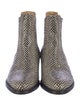 The Office of Angela Scott Snakeskin Polka Dot Print Chelsea Boots