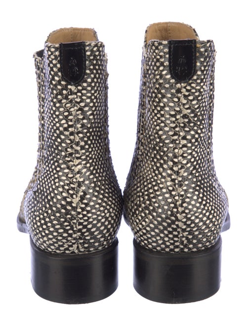 The Office of Angela Scott Snakeskin Polka Dot Print Chelsea Boots