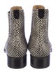 The Office of Angela Scott Snakeskin Polka Dot Print Chelsea Boots