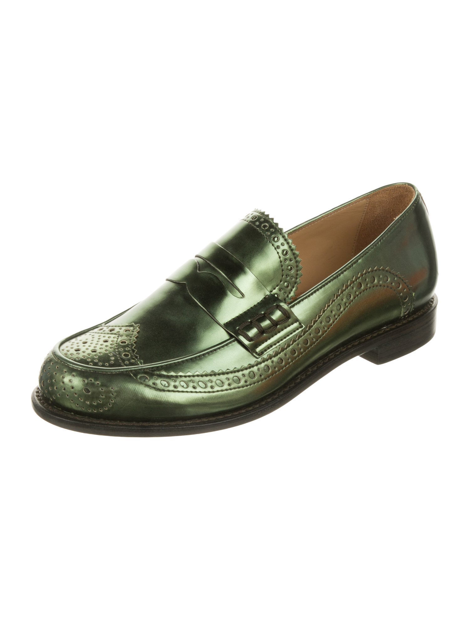 The Office of Angela Scott Patent Leather Loafers