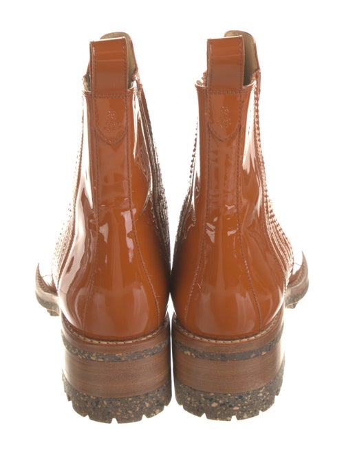 The Office of Angela Scott Patent Leather Chelsea Boots