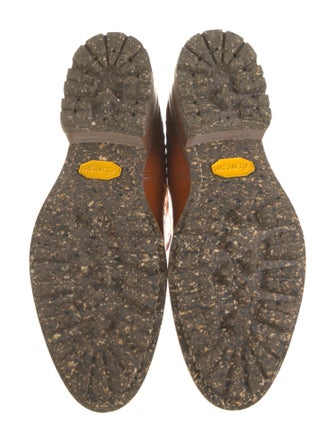 The Office of Angela Scott Patent Leather Chelsea Boots