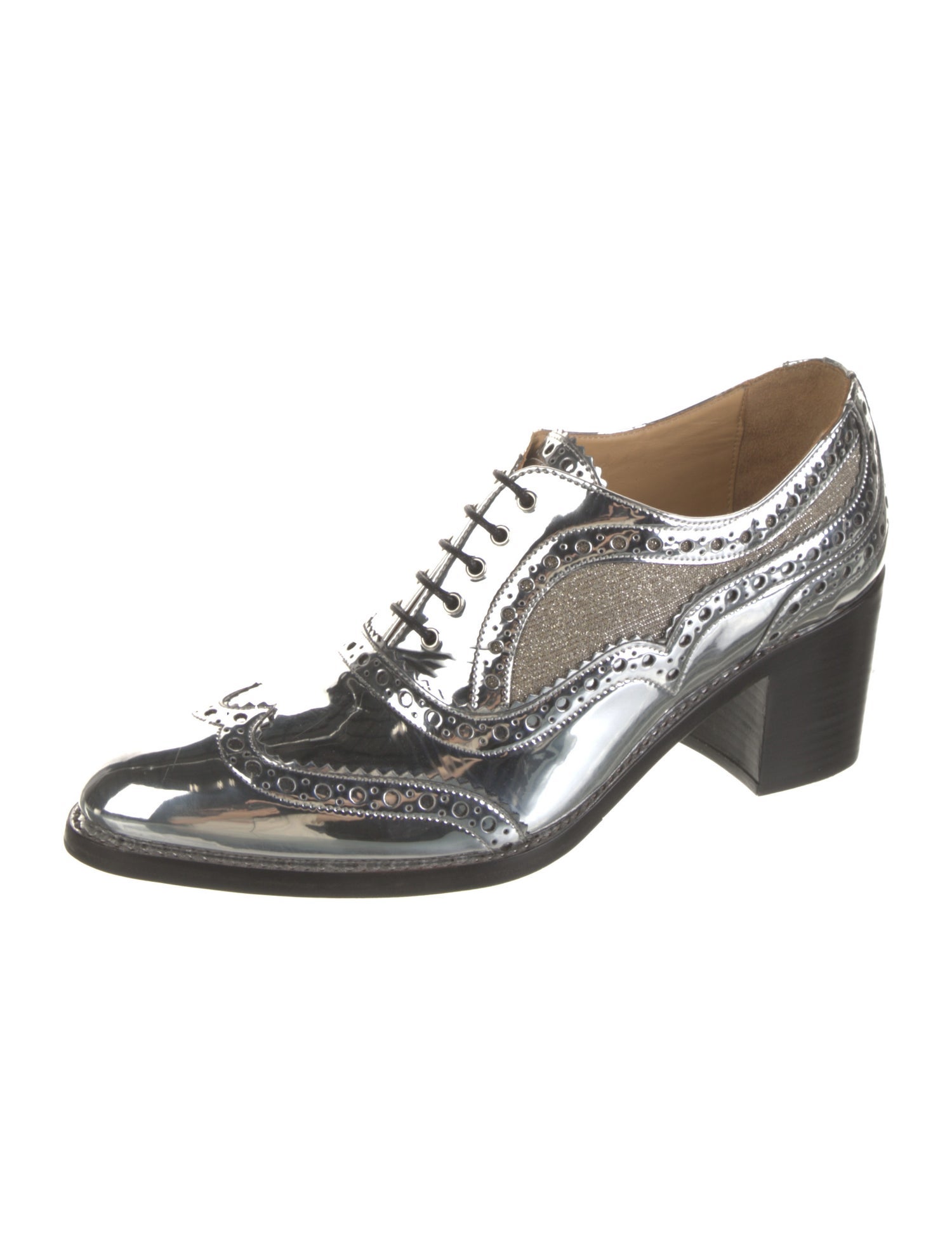 The Office of Angela Scott Patent Leather Pumps