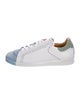 The Office of Angela Scott Leather Colorblock Pattern Sneakers
