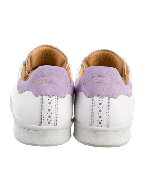 The Office of Angela Scott Leather Colorblock Pattern Sneakers