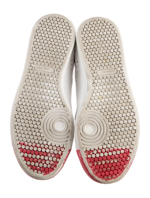 The Office of Angela Scott Leather Colorblock Pattern Sneakers