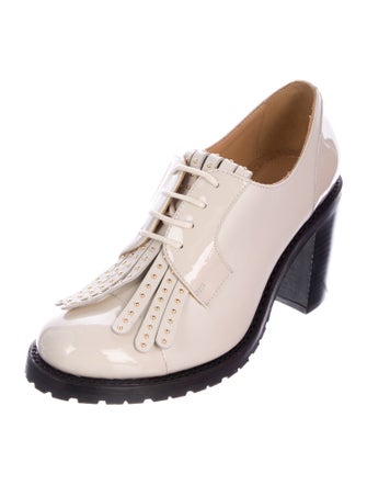 The Office of Angela Scott Leather Pumps