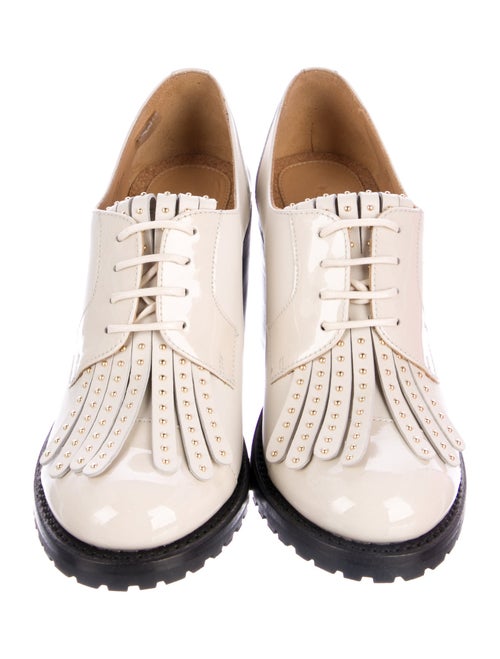 The Office of Angela Scott Leather Pumps